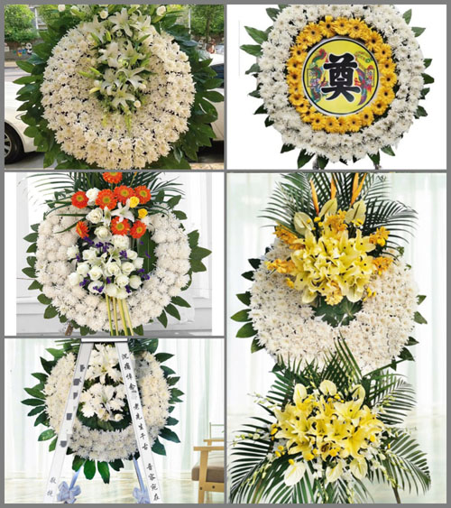 广东江门市台山市大江镇张良边村花圈速递